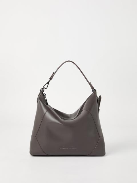 Brunello Cucinelli BC Duo hobo bag in calfskin with monili