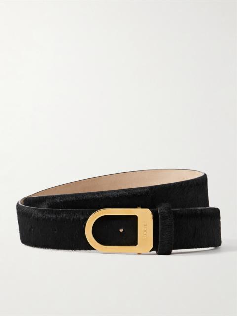 KHAITE Saddle Calf Hair Belt