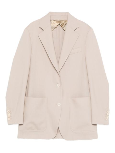 Max Mara patch-pockets buttoned blazer