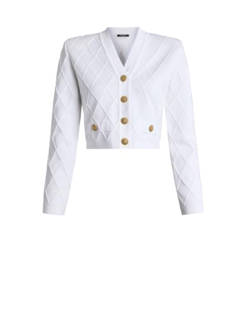 Balmain Cropped knit cardigan