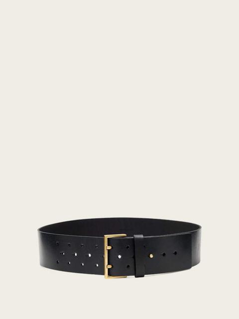 ALLSAINTS LEO LEATHER WIDE BELT