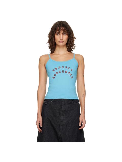 WILLY CHAVARRIA Blue 'Estorica' Cholita Tank Top