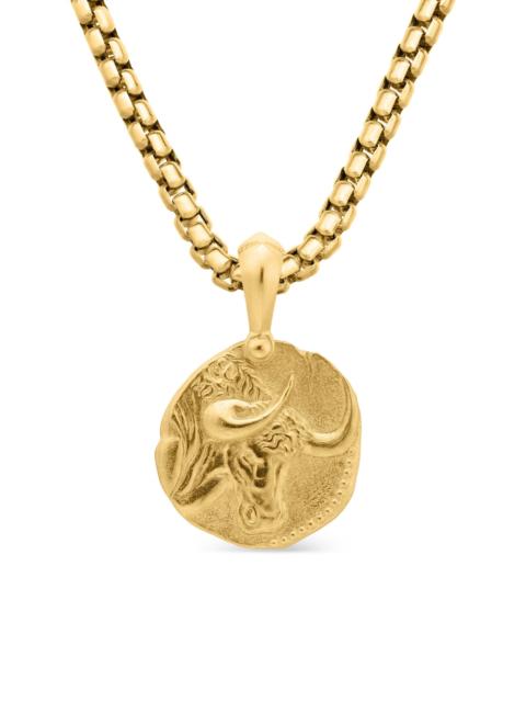 DAVID YURMAN Men's Taurus Amulet in 18K Yellow Gold, 27mm - Gold