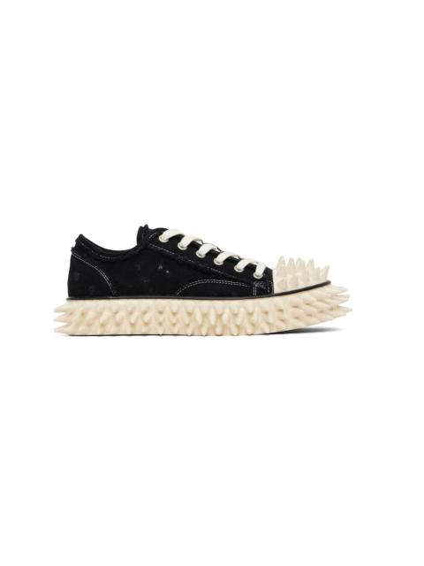 doublet Black Spiky Canvas Sneakers