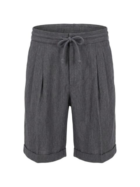 Brunello Cucinelli drawstring linen shorts