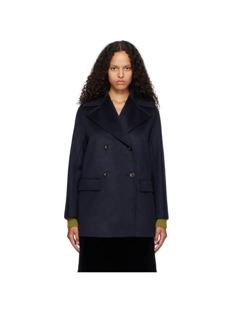 Max Mara Black Estelle Coat | REVERSIBLE