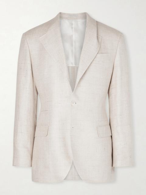Brunello Cucinelli Silk, Linen and Wool-Blend Blazer