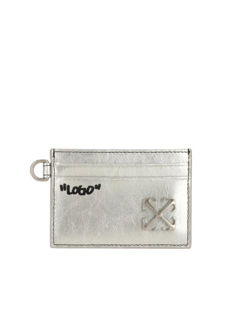 Off-White logo detail card holder