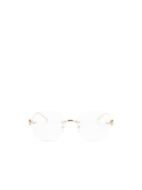 Cartier geometric-frame glasses