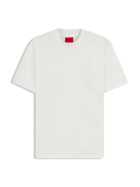 HUGO SLIM-FIT T-SHIRT IN STRETCH COTTON WITH STAND COLLAR