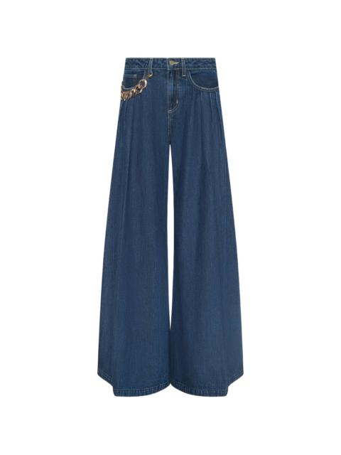L'AGENCE high-rise chain-detail jeans