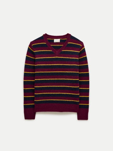 J.CREW Soft-washed wool V-neck sweater in stripe