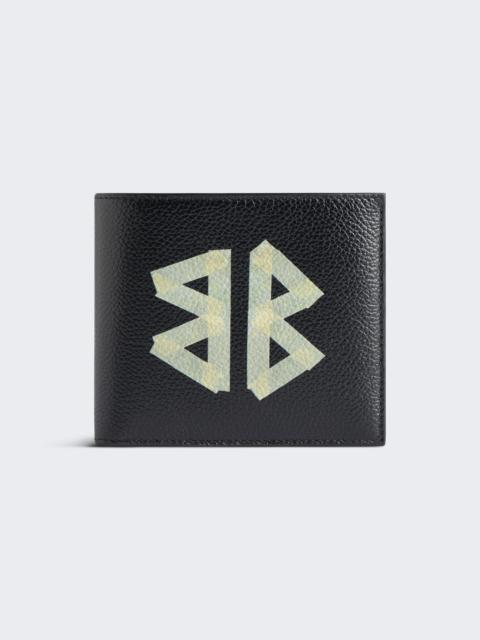 BALENCIAGA Cash Square Fold Coin Wallet Black
