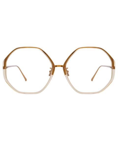 LINDA FARROW THE ALONA | OVERSIZED OPTICAL FRAME IN CLEAR