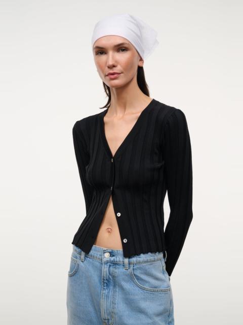 STAUD STAUD EZRA CARDIGAN BLACK