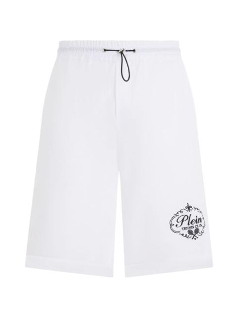 PHILIPP PLEIN drawstring embroidery shorts