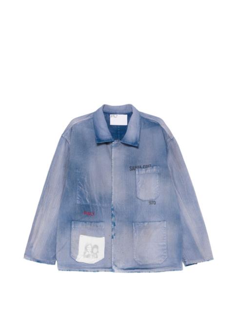 Paly Holy City printed pocket shirt