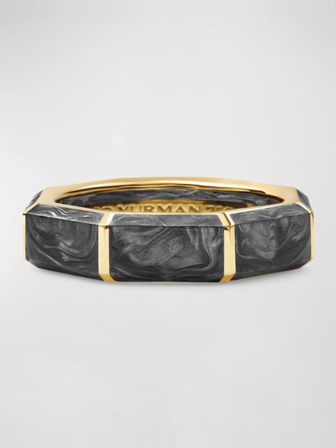 DAVID YURMAN 6MM FACETED FORGED CARBON RI