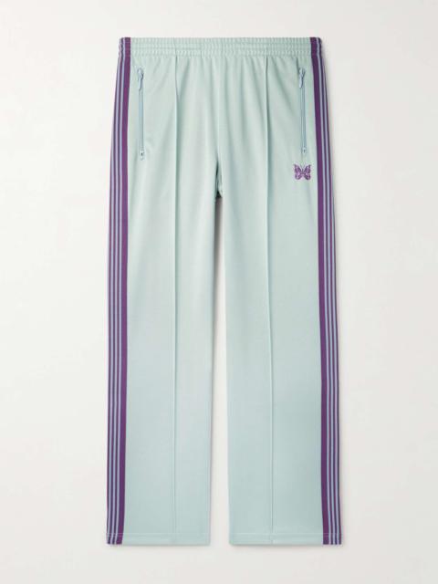 NEEDLES Straight-Leg Webbing-Trimmed Logo-Embroidered Tech-Jersey Track Pants