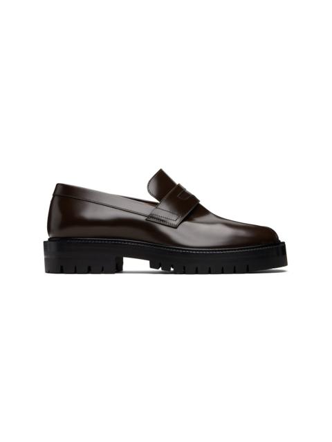 Maison Margiela Brown Tabi County Loafers
