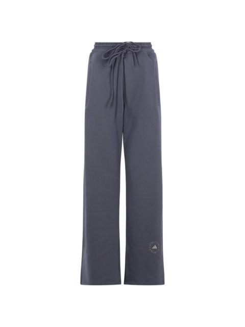 adidas logo-print drawstring-waist track pants