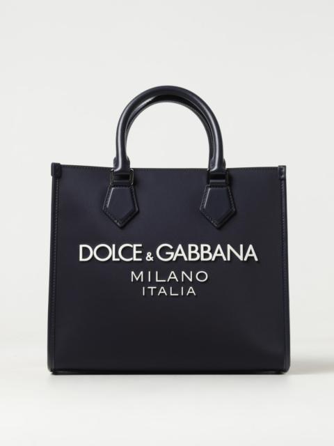 Dolce & Gabbana Dolce & Gabbana bag in nylon and leather with rubberized logo