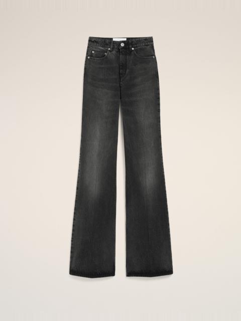 AMI Paris BLACK COTTON FLARE FIT JEANS
