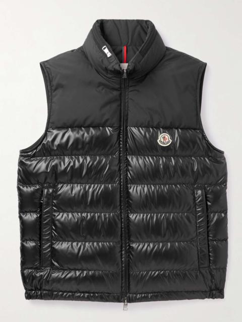 Moncler Logo-Appliquéd Quilted Shell Hooded Down Gilet
