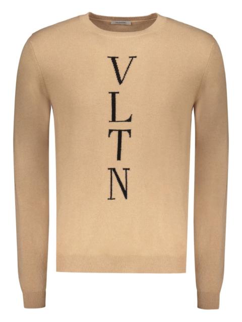 Valentino logo-detail ribbed sweater