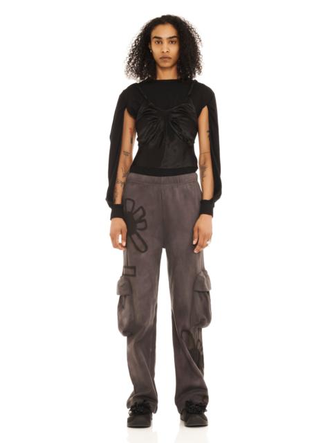 Collina Strada DARK CHARCOAL FLOWER POT CARGO SWEATPANT