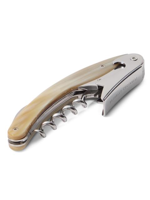 Brunello Cucinelli Buffalo Horn and Steel Corkscrew - Natural Horn