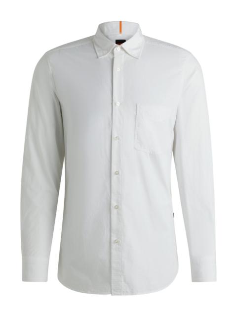 BOSS REGULAR-FIT SHIRT IN COTTON DOBBY