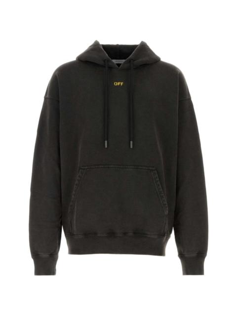 Off-White graphic-print cotton hoodie
