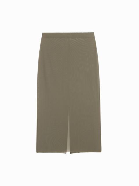 The Frankie Shop Suva Sheer Skirt - Khaki