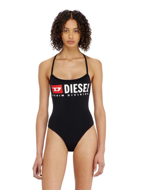Diesel BODYSUIT IN COTTON WITH T-BACK STRAPS