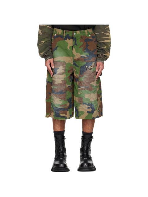 Thug Club Khaki TC Tainted Camo Shorts