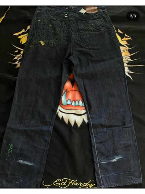 Other Designers Vintage - vintage y2k baggy embroidery jnco japan