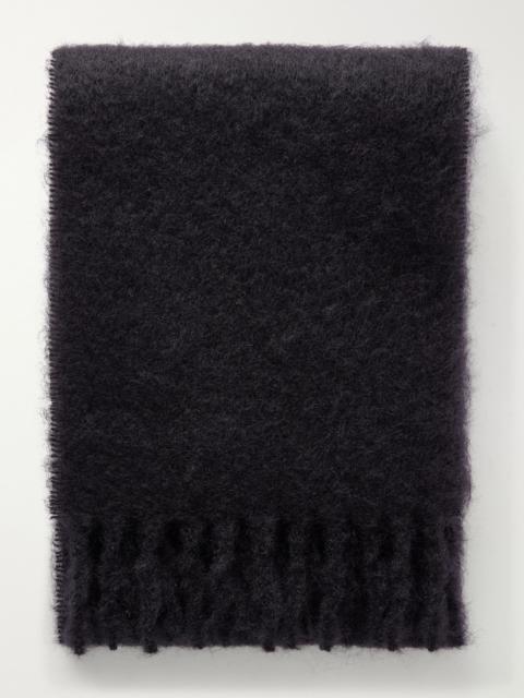 The Row Crena Mohair and Wool-Blend Scarf Black