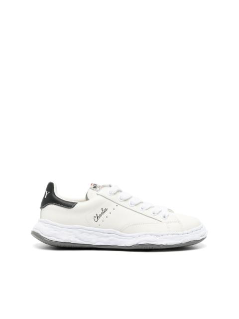 Charles lace-up leather sneakers