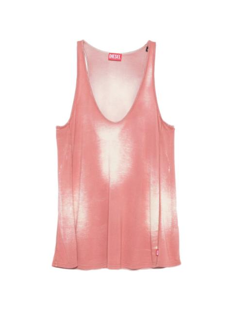 Diesel bleached V-neck top