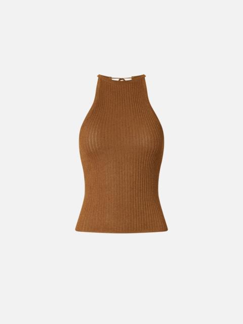 PINKO OFF-THE-SHOULDER TOP WITH NECK FASTENING