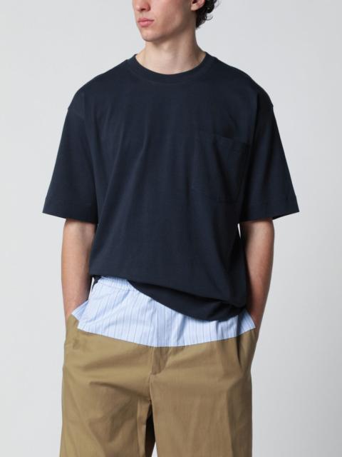 Dries Van Noten Navy blue cotton T-shirt