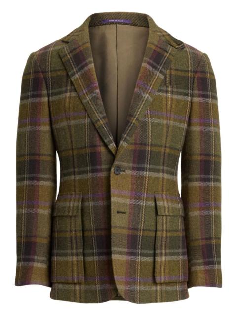 Ralph Lauren plaid single-breasted blazer