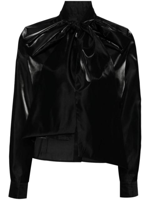 Noir Kei Ninomiya bow satin shirt