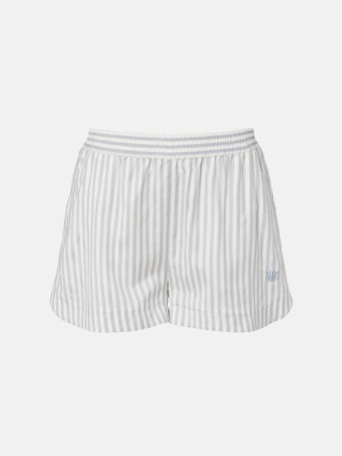 Stella McCartney Silk and wool striped shorts