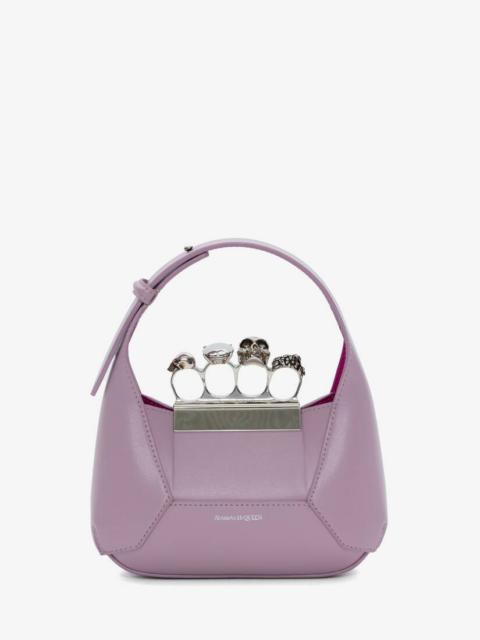 Alexander McQueen Women's The Jewelled Hobo Mini Bag in Antique Pink