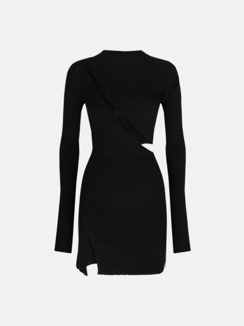 THE ATTICO BLACK MINI DRESS