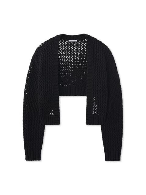 John Elliott FOAM BOUCLE CROPPED CARDIGAN