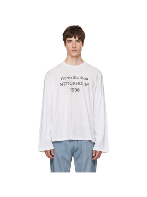 Acne Studios Off-White Sprayed '1996' Logo T-shirt
