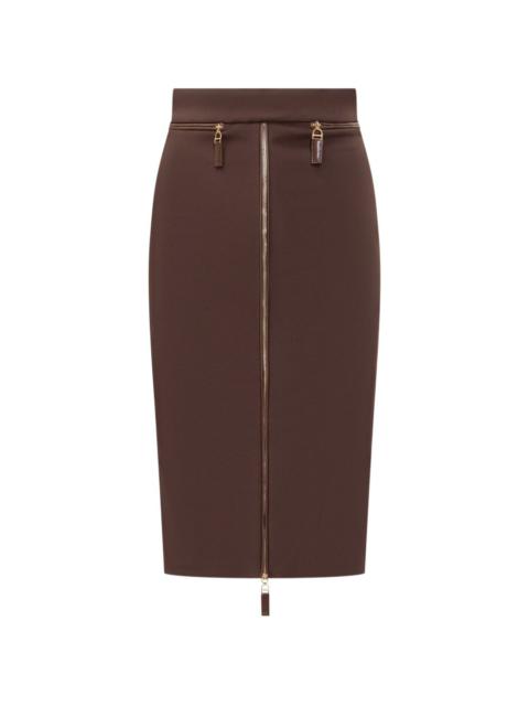 ELISABETTA FRANCHI zip pencil skirt